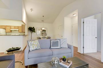 Martinsburg apartment for rent - a living room with a couch and a coffee table