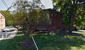 College Park apartment for rent - A Ferris Manor sign is on a brown background.