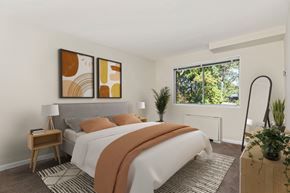 Hyattsville apartment for rent - an image of a bedroom with a bed and a window