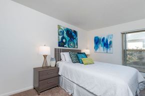 Herndon apartment for rent - a bedroom with a bed and a window