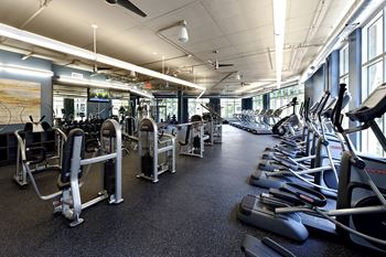 Expansive fitness center