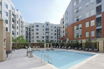 Pool with sundeck