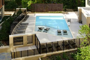 Pool with sundeck