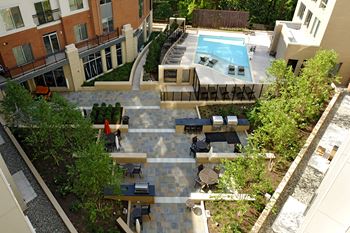 Pool with sundeck