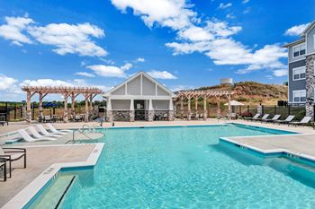 Resort-style swimming pool