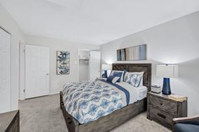 Gaithersburg apartment for rent - a bedroom with a bed and two night stands
