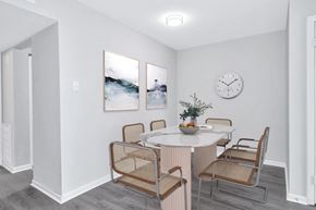 Richmond townhouse for rent - a dining room with a table and chairs