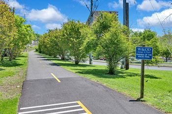 On the washington and old dominion bike trail