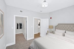 Falling Waters apartment for rent - The bedroom in the Douglas floor plan at Overlook at Riverside.