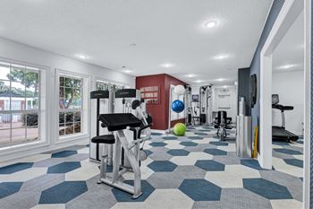 Cardio, yoga, weight training studios