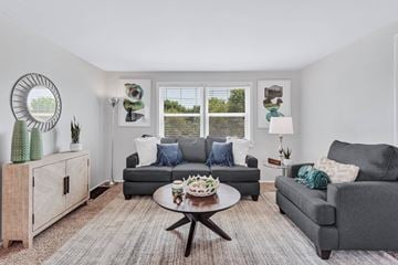 Catonsville apartment for rent - a living room with couches and a coffee table