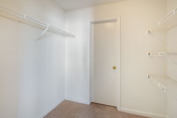 Abundant closet space