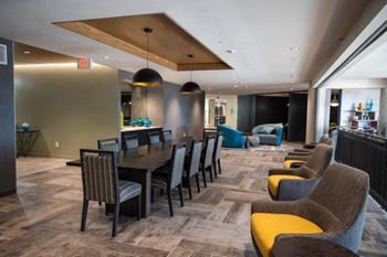 Co-working areas, laptop tables, work booths and conference room