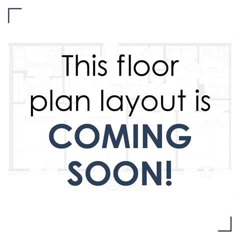 Floor plan for 1 bed, 1 bath, 523 sqft