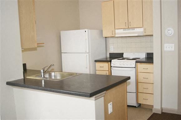 St. Louis apartment for rent - Apartment kitchen-Senior Living at Renaissance Place at Grand Apartments, St. Louis, MO