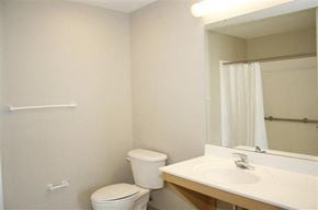 St. Louis apartment for rent - Apartment bathroom-Senior Living at Renaissance Place at Grand Apartments, St. Louis, MO
