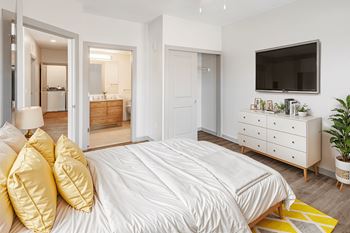 Walk-in closets with shelving system