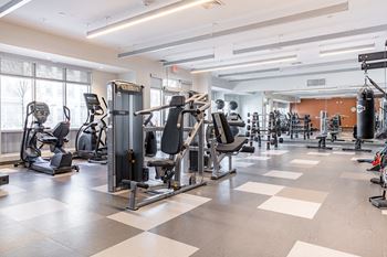 Modern fitness center