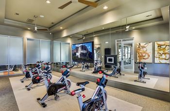 Cycling and yoga studio