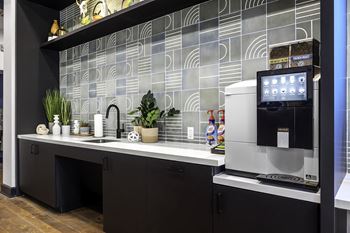 24-Hour clubhouse with coffee bar and wi-fi