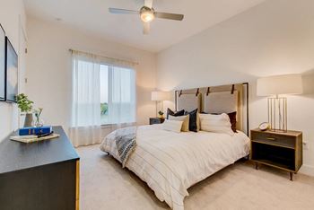 Ceiling fans in living room and bedrooms