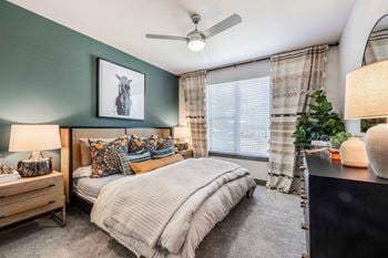 Ceiling fan in living and bedrooms