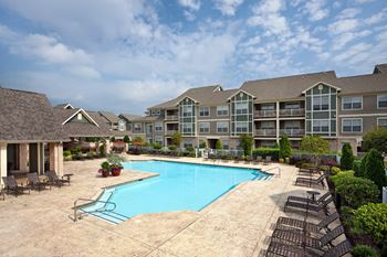 Resident activity center pool and sundeck