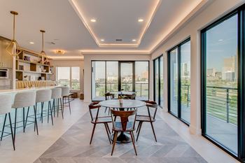 North building: skydeck with kitchen & entertainment area