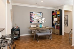 Davidson townhouse for rent - A dining room with a table and chairs.
