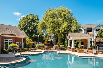 Resort-style pool with sundeck