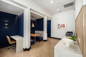 24-Hour business center with wireless printing