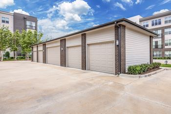 Controlled access parking, detached garages, and carports available
