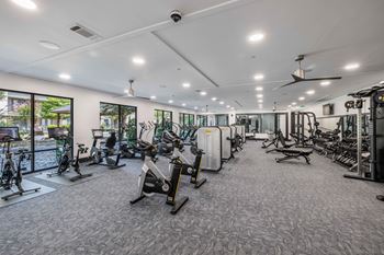24-Hour cardio and strength training fitness center with peloton bike and more!