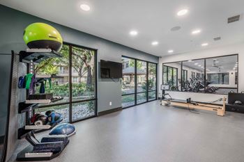 Cycling and yoga studio