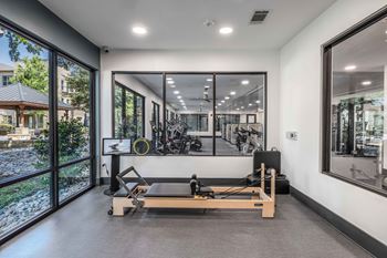 Cycling and yoga studio