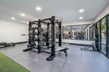 24-Hour cardio and strength training fitness center with peloton bike and more!
