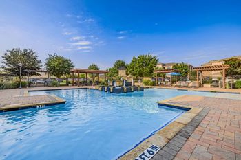 Resort-style pool with sundeck