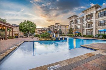 Resort-style pool with sundeck