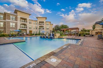 Resort-style pool with sundeck