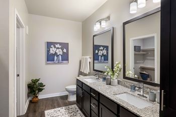 Baths with double vanity*