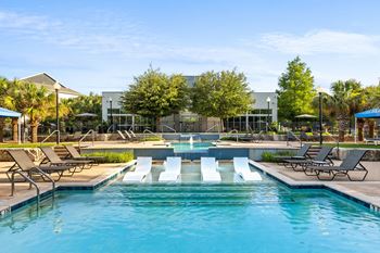 Two resort-style pool and sundeck with cabanas