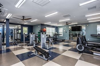 24-Hour cardio/strength fitness center with lifefitness interactive cardio equipment—virtual trainer, smartphone connectivity, and more!