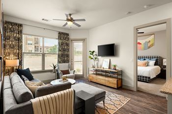 Ceiling fans in living and bedrooms