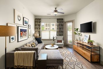 Ceiling fans in living and bedrooms