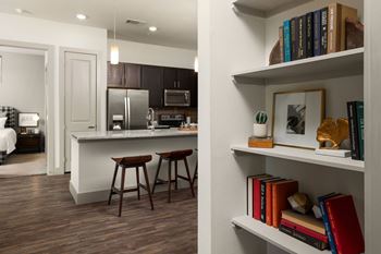 Built-in shelving*