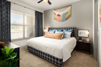 Ceiling fans in living and bedrooms