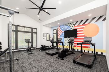 24-Hour cardio and strength training fitness center with peloton