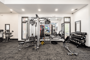 24-Hour cardio and strength training fitness center with peloton