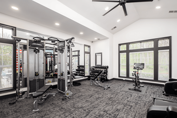 24-Hour cardio and strength training fitness center with peloton