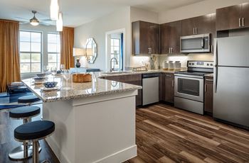 Burl ray model kitchen with signature finish package